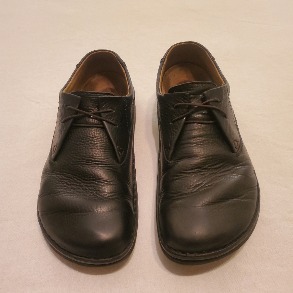 BIRKENSTOCK Vintage Footprint Memphis‎ Black Leather Oxford Derby Shoes Men's 10 - Picture 3 of 11